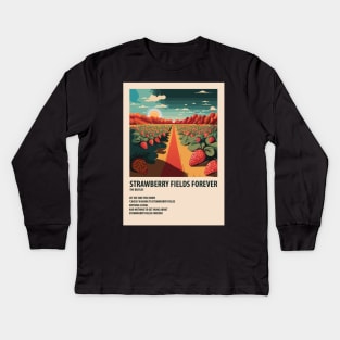 Strawberry Fields Forever Poster Kids Long Sleeve T-Shirt